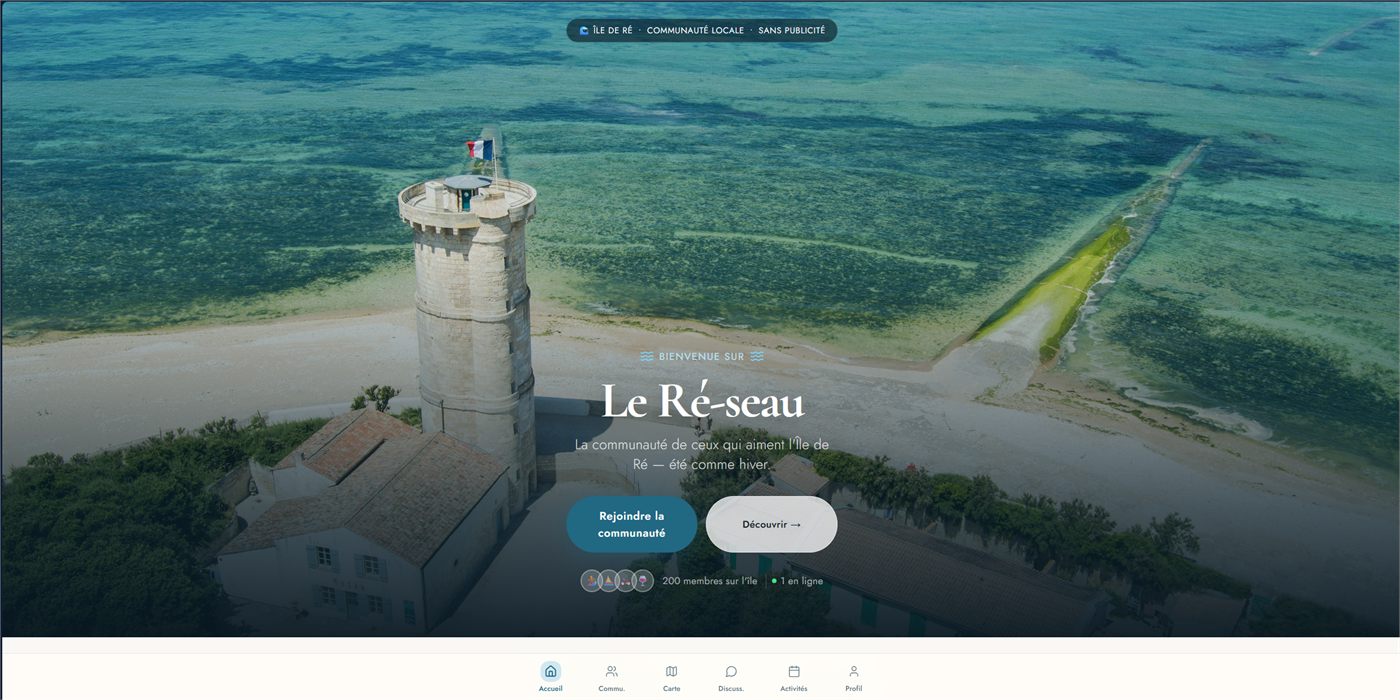 Aperçu du site Le Ré-seau